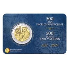 Bélgica 2€ em coincard NL (Holandês) Charles V2021